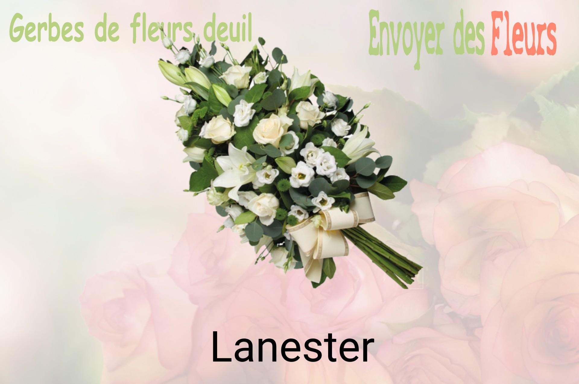 Gerbe de fleurs de deuil livrée à Lanester